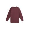 adidas Originals X SFTM Co-Branded Logo Print Loose Round Neck Long Sleeve T-Shirt Unisex Tops Burgundy HS9461