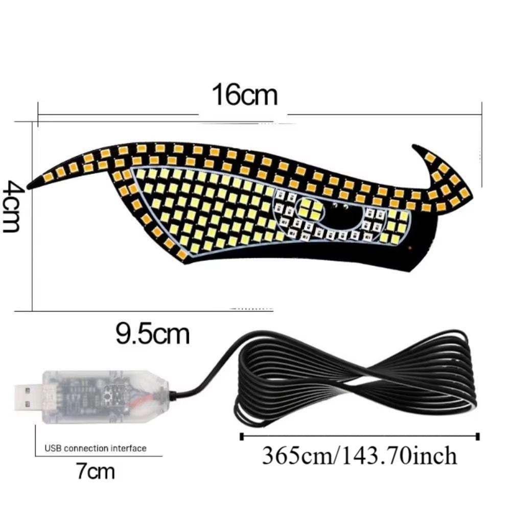 5V Devil Eyes Licht Mehrfachmodus LED Windschutzscheiben-Display Auto Dekorationslicht Innenraum für Fahrzeuge