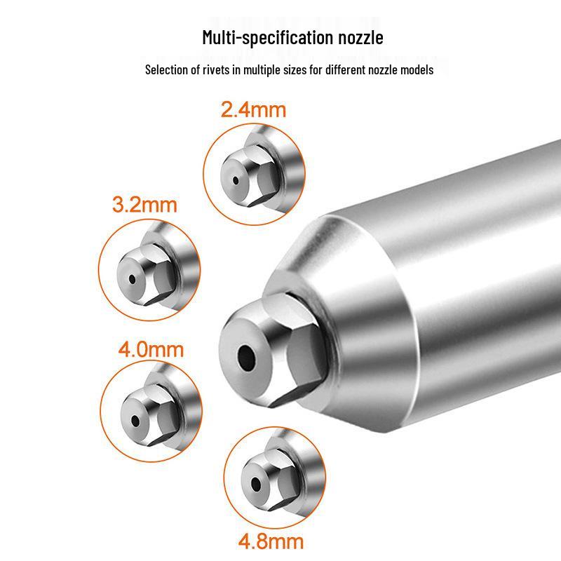Multi-spec Black Nozzle Electric Rivet Gun Adapter