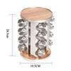 12/16/20 Jars Kitchen Seasoning Storage Organizer Stainless Steel Spice Rack 360° Rotating Carousel Spice Jar Storage Rack