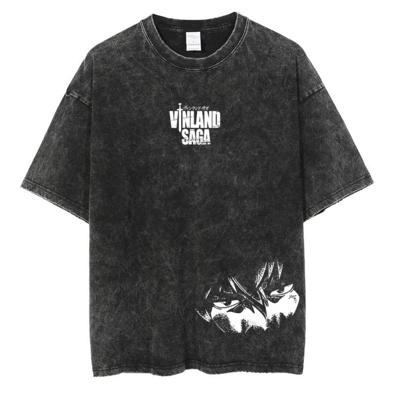 Manga VINLAND SAGA T Shirt Thorfinn Print M чёрный