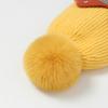 Cute Outdoor Children Winter Beanie Scarf Ear protection Soft Kids Warm Knitted Hats Set