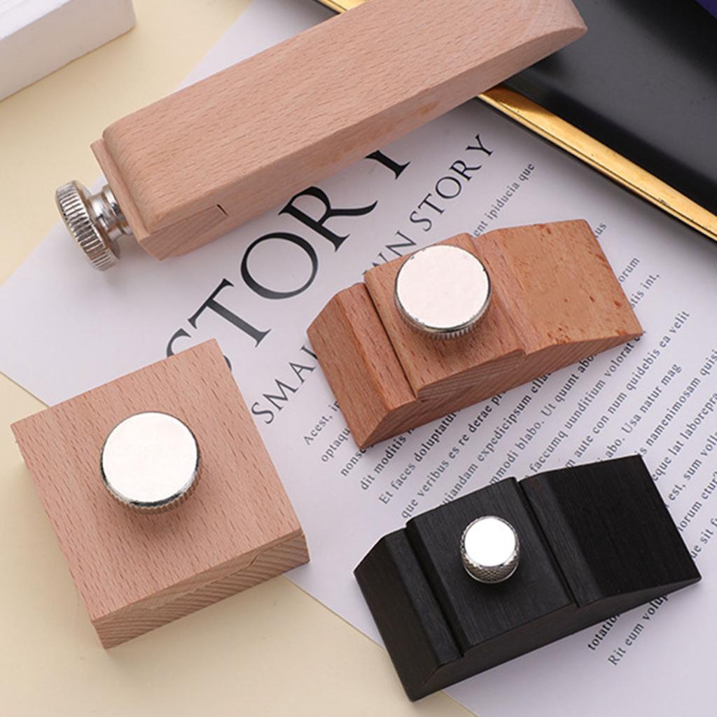 Wood Sanding Blocks Handmade Leather Craft Grinding Polishing Tool Wood Sandpaper Block Leather Craft Accessories