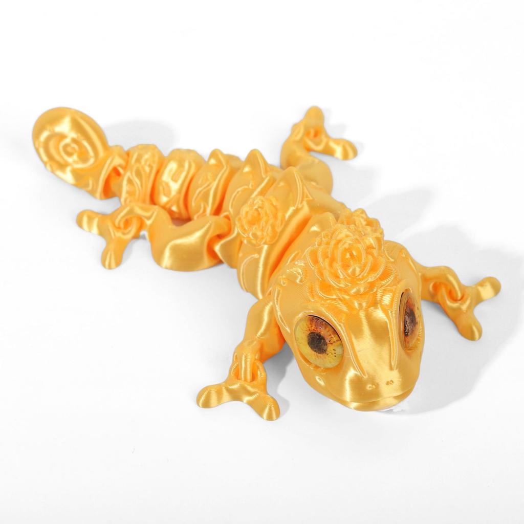 14cm 3D Printing Chameleon Toy Simulation Eyeball Chameleon Animal Model Figure Home Decoration Creative Toy Gifts