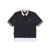 Onoff Women S Drop Shoulder Collared T ShirT Of9043la Black