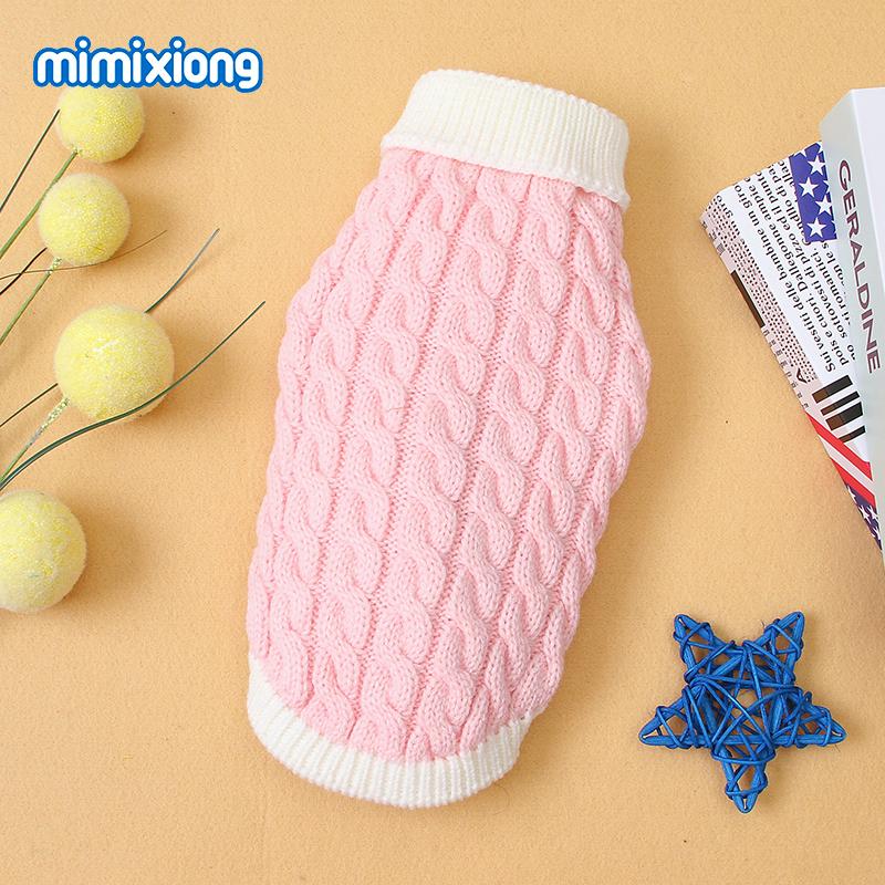 MOQ Basso Mimixiong Maglioni Personalizzati Lavorati a Maglia Colore Unito Misto per Cani Animali Domestici Accessori Abbigliamento Vestiti per Animali Domestici
