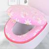 Zipper Type Waterproof Toilet Cover  Household Winter Coral Velvet Toilet Seat Cushion Universal Comfort Toilet Seat Cover