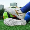 Manufacturer football shoes men's flat-soled adult grass spiked shoes adolescent boys and girls primary school students training TF broken spiked sho