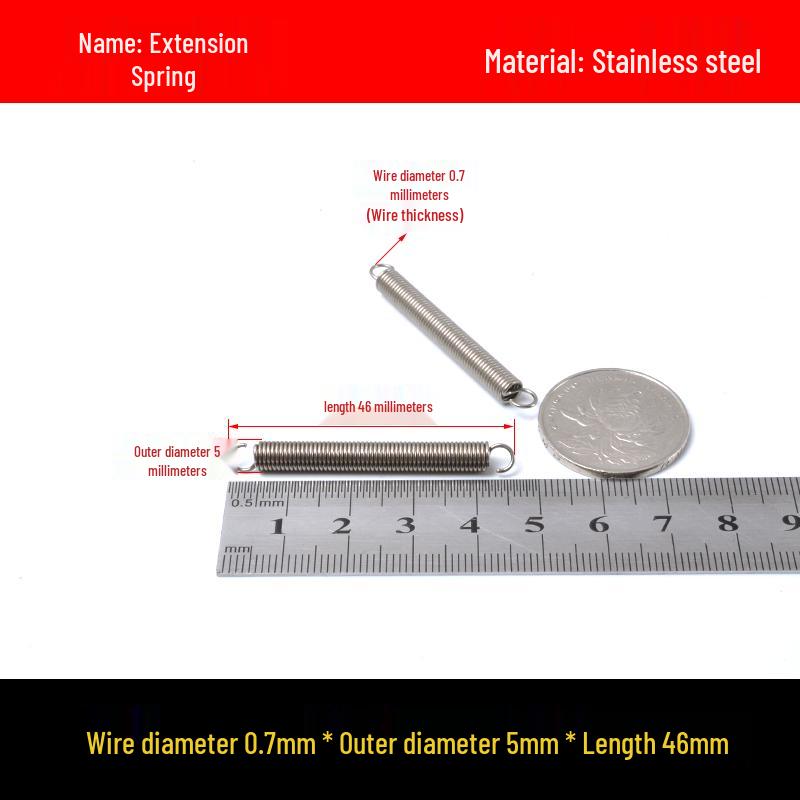 Stainless Steel Spring Hook for Microwave Oven Handle, Wire Diameter 0.6/0.7