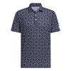 Ultimate365 Mesh Print Moisture-Wicking Button Short Sleeve Golf Shirt Men Shirts KC3532