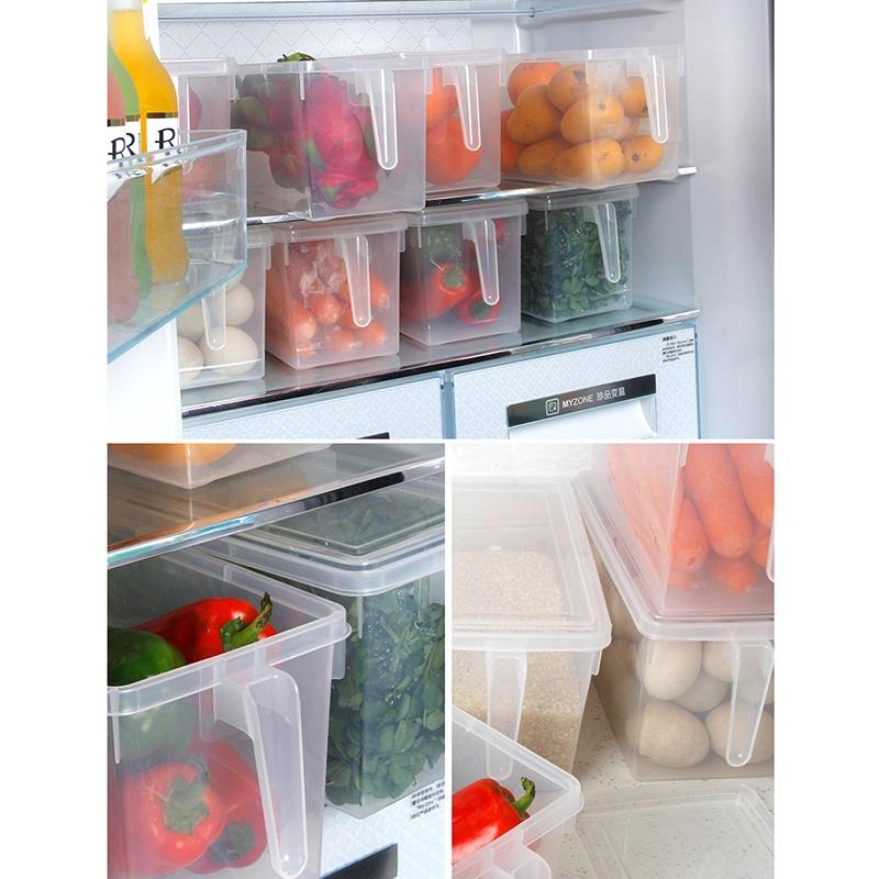 1pc Refrigerator Food Storage Box Containers with Lid for Kitchen