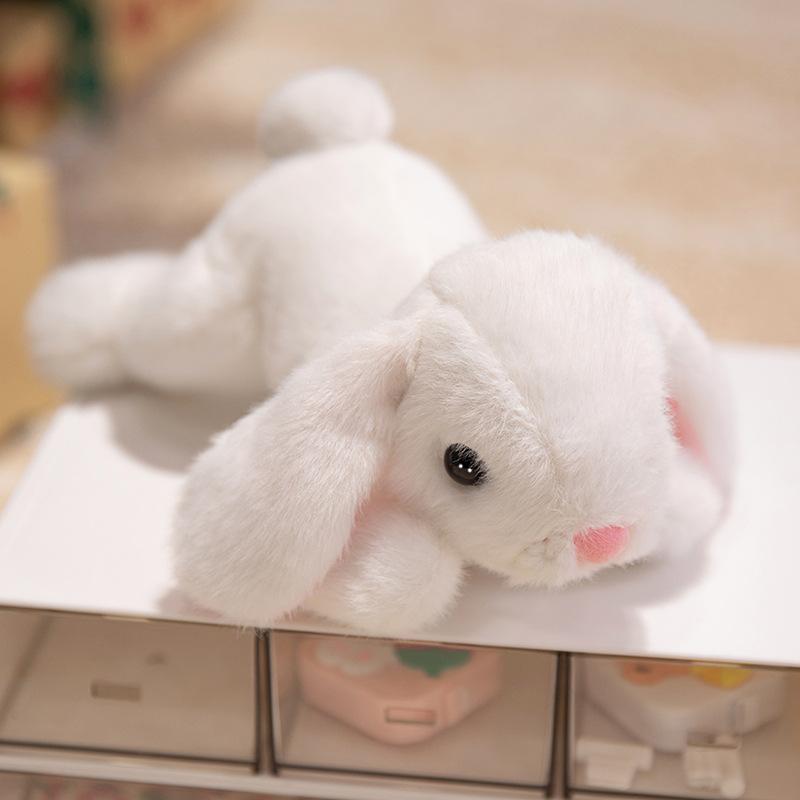Cute Cute Fragrant Long-Eared Rabbit Doll Plush Toy Lying Down Little White Rabbit Doll Children Soothing Cloth Doll