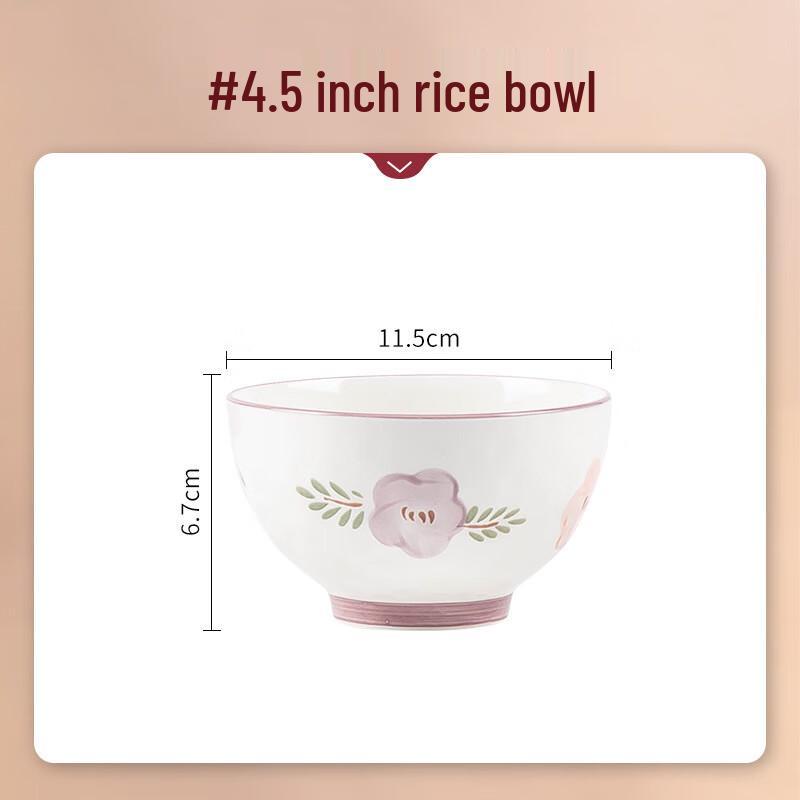 Jitian Jiang Purple Daylily Ceramic Plate Set