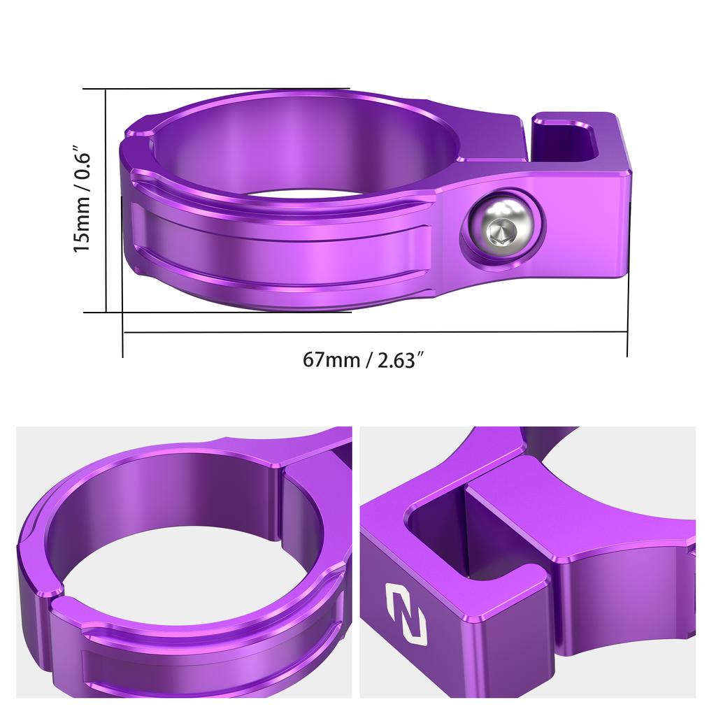 NICECNC For 2025 2024 Sur-ron Light Bee X Surron Light Bee S L1E Surron Ebike Front Fork Hose Guide Brake Line Clamp Holder Kit