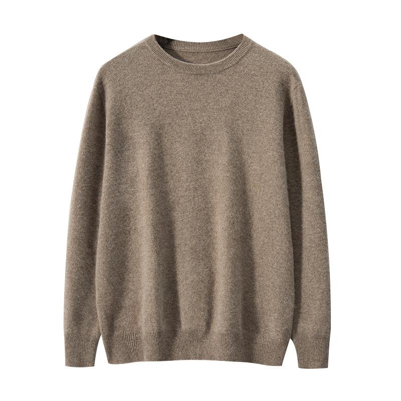 2025 Crew Neck Cashmere Shirt Warm Knitted Bottom Sweater Fashion Versatile Sweater