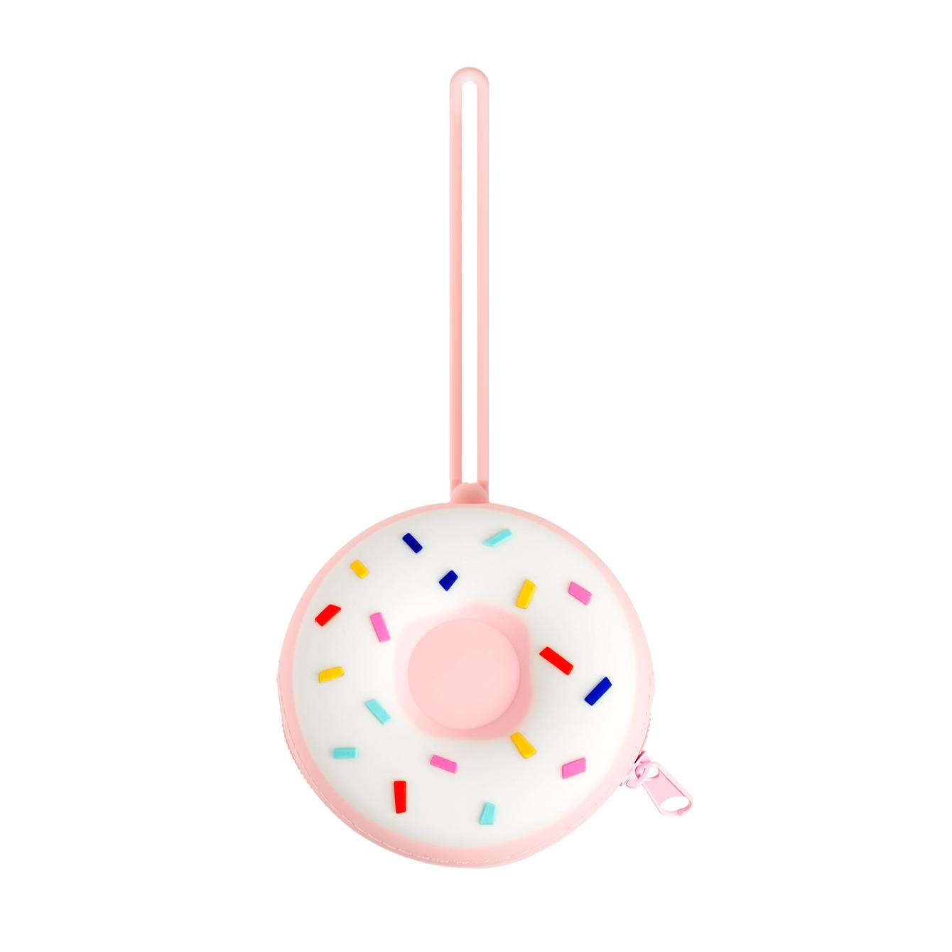 

Color Kids 1PCS Silicone Donut Shape Pacifier Holder Case Portable Nipple Cover Storage BPA Free Baby Shower Gift Accessories