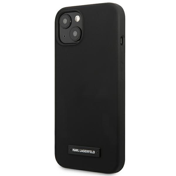 Karl Lagerfeld KLHCP13SSLMP1K iPhone 13 mini 5.4" hardcase black/black Silicone Plaque