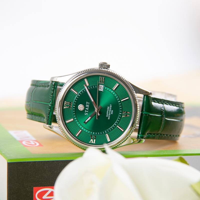 START-Fashionable Men's Watch Swiss Imported Movement Quartz Men's Watch Luminous Roman Dial Date Function