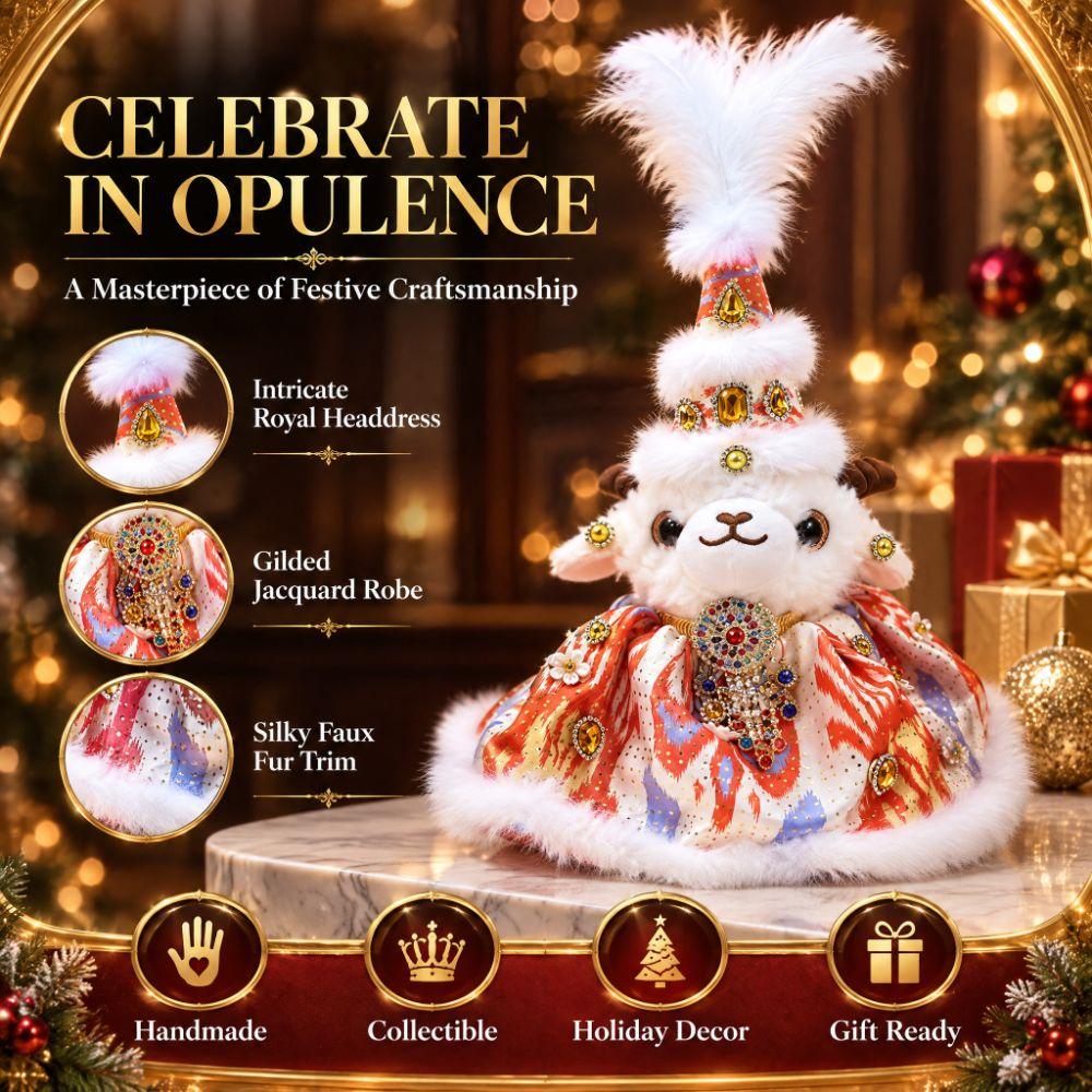 Soft Stuffed Animal Sheep Figurines PP Cotton Lamb Plush Doll Xinjiang Travel Souvenir