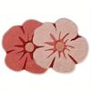 Flower Shaped Cute Bathroom Mats Luxury Fluffy Thick Shaggy Bath Rugs Carpets Microfiber Tufted Mat