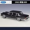 WELLY 1:24 Mercedes Benz 600 Luxury car Alloy Car Diecasts & Toy Vehicles Car Model Miniature Scale Model Car Toy For Children