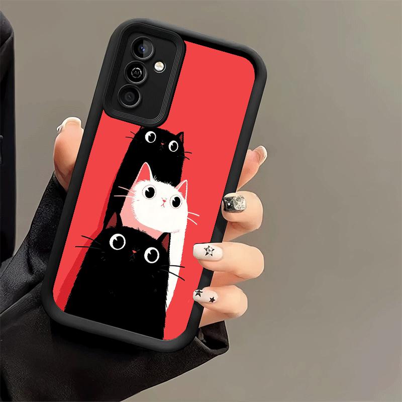 Handyhülle für Samsung Galaxy A17 A16 A15 A14 A13 Katze Niedliches Kätzchen Cartoon A56 A36 A26 A55 A35 A25 A54 A34 A24 A53 A33 A23 A07 A0