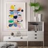 Retro Abstract Colorful Geometric Modern Poster Canvas Print Painting Wall Picture Living Room Bedroom Interior Home Decoration