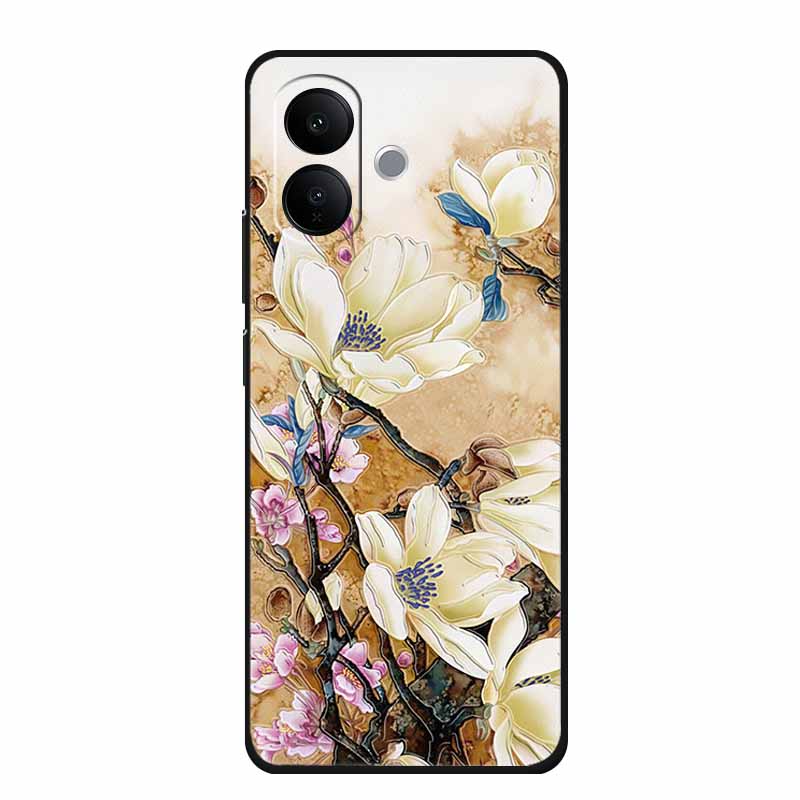 3D Embossed Case For Vivo V60 lite V2530 Phone Case Shockproof Silicone Soft Coque For Vivo V60 lite 2025 Back Cover Case Funda