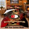Feyenoord Pattern Bedding 3Pcs Set Custom Name, Bed Sheet And Pillowcases For Home Bedroom