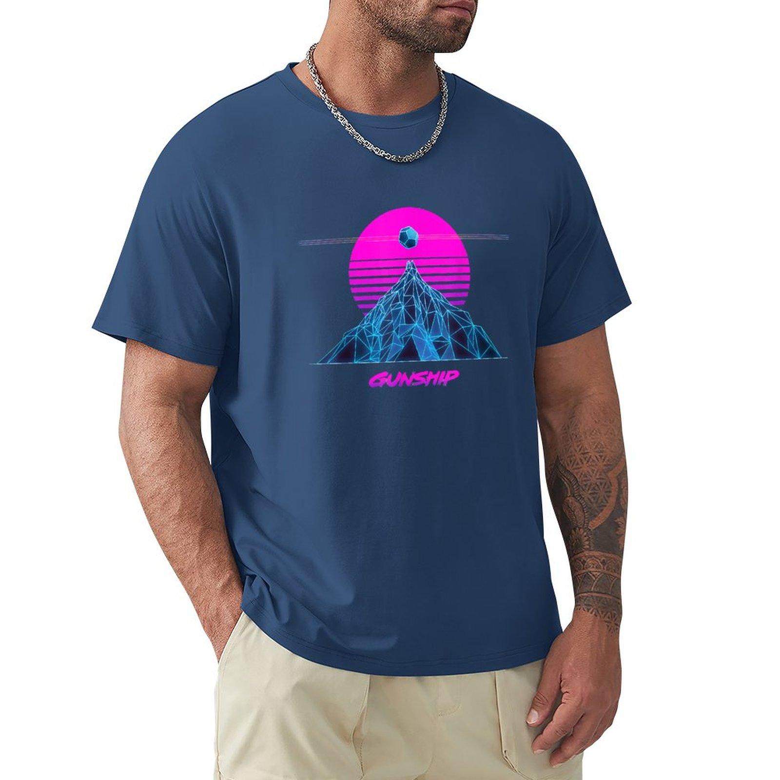 

Pink Sun Official GUNSHIP TShirt TShirt cat shirts oversized t shirt heavy weight t shirts for men S