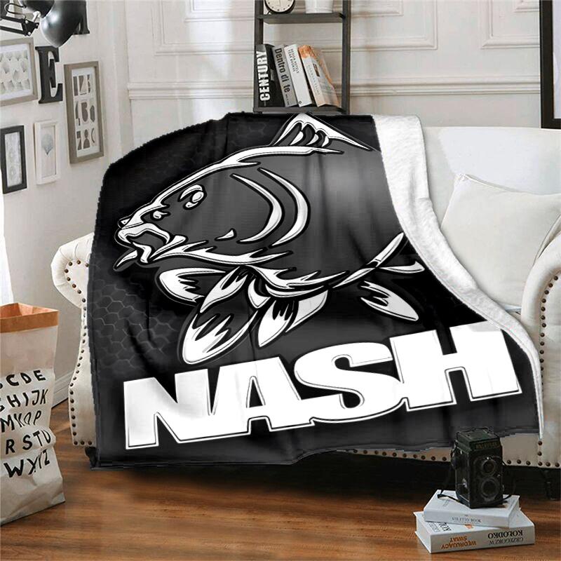 1pc Blanket Nash Tackle Print Design, Lightweight Blanket for Sofa, Bed- Soft &Warm, Gift for All Seasons Like Christmas, Halloween