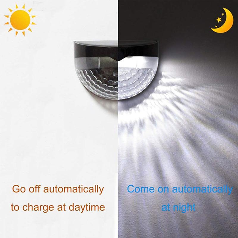 LED Solar Light Outdoor Wall Lamps Energy Garden Lamps Waterproof Solar Fence Lamp Christmas Decoration Festoon Led Light