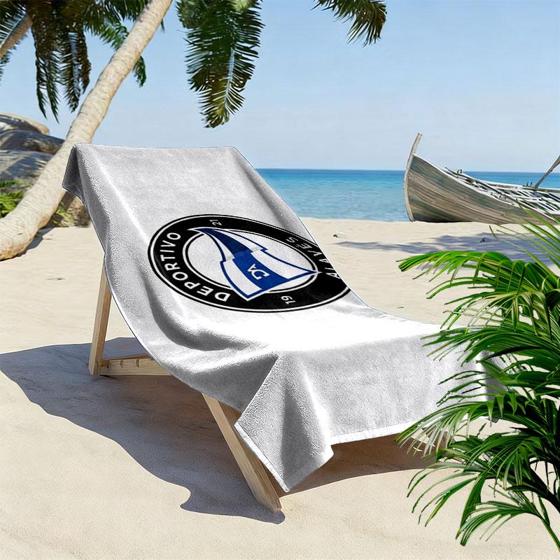 Deportivo Alaves Aufdruck Strandtuch, Großes Weiches Schnelltrocknendes Handtuch für Strand Camping Schwimmen