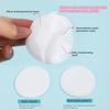 100pcs soft and breathable circular makeup remover pads, double-sided textured cotton pads, used for daily facial cleansing