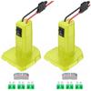 A96I-2Set Power Wheels Adapter For Ryobi 18V Battery Adapter Power Wheels Battery Conversion Kit For DIY RC Toys And Robotics