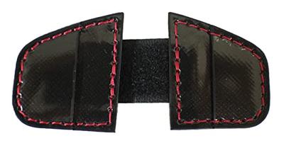 Leather Craft for Anglers (LCFA) Kurodai Kobo Carbon Elbow Pad Cover, Embossed Enamel, Black