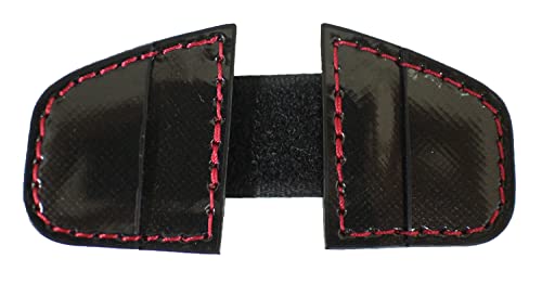 

Leather Craft for Anglers (LCFA) Kurodai Kobo Carbon Elbow Pad Cover, Embossed Enamel, Black