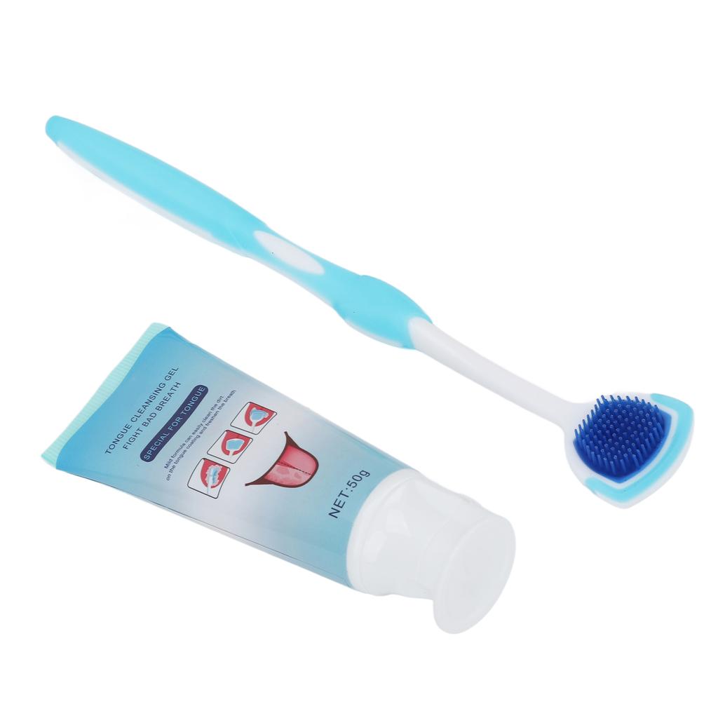 Tongue Scraper Set 50g Organic Matter Long Handle Ergonomic Design Keeping Oral Health Tongue