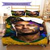 Σετ Κρεβατοκάμαρας με Σχέδιο Neymar Jr, Σετ Παπλώματος Κάλυμμα Παπλώματος Μαξιλαροθήκη Οικιακό Δώρο Γενεθλίων(1 * παπλωματοθήκη + 2 * μαξιλαροθήκη, χωρίς πυρήνα)