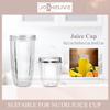 Copo Transparente para Liquidificador de Substituição Plástico Substitua Copo Grande para Liquidificador NutriBullet 18/24/32oz Copo Transparente com Design Ergonômico de Aderência