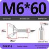 304 Stainless Steel Hand-Tightening Butterfly Weld Screws - Ram Horn M4 M5 M6 M8