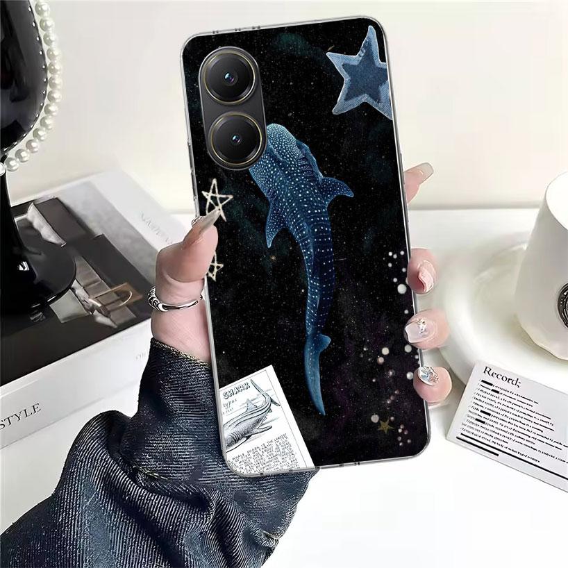 Ocean Whale Shark For Xiaomi Poco X7 X6 X5 F7 Ultra F6 F5 Pro Phone Case X4 Nfc F4 Gt F3 M6 M5S M5 M4 M3 Fundas Cover Coque