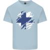 Torn Finland Flag Finnish Day Football Unisexs Light Cotton TShirt