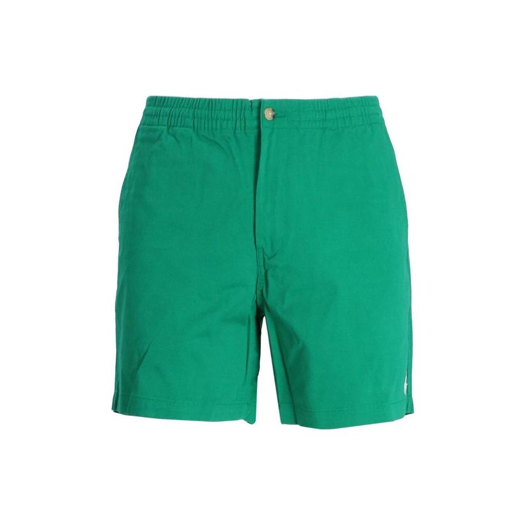 Polo Ralph Lauren SS24 Solid Color Mid-Rise Zipper Side Pocket Casual Shorts Men Shorts Billiard-Green 710644995-055