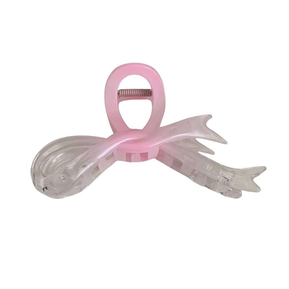 

Pink Gradient Color Bow Hair Claw Bowknot Butterfly Hair Clip Cute Girl style 1
