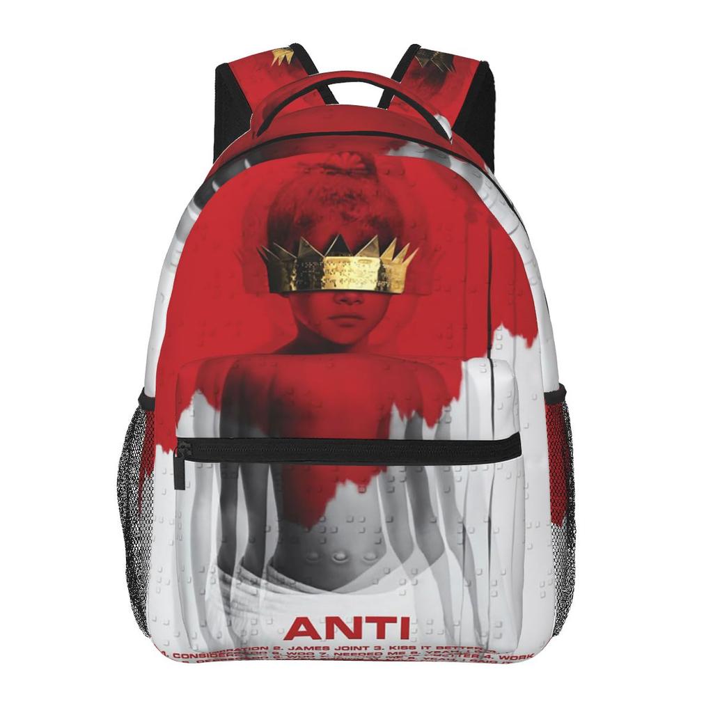 Anime Hair Girl Rihanna Student Backpack School Bag Hiking Travel Daypack for Men Women Fashion Bookbag Shoulder Bags