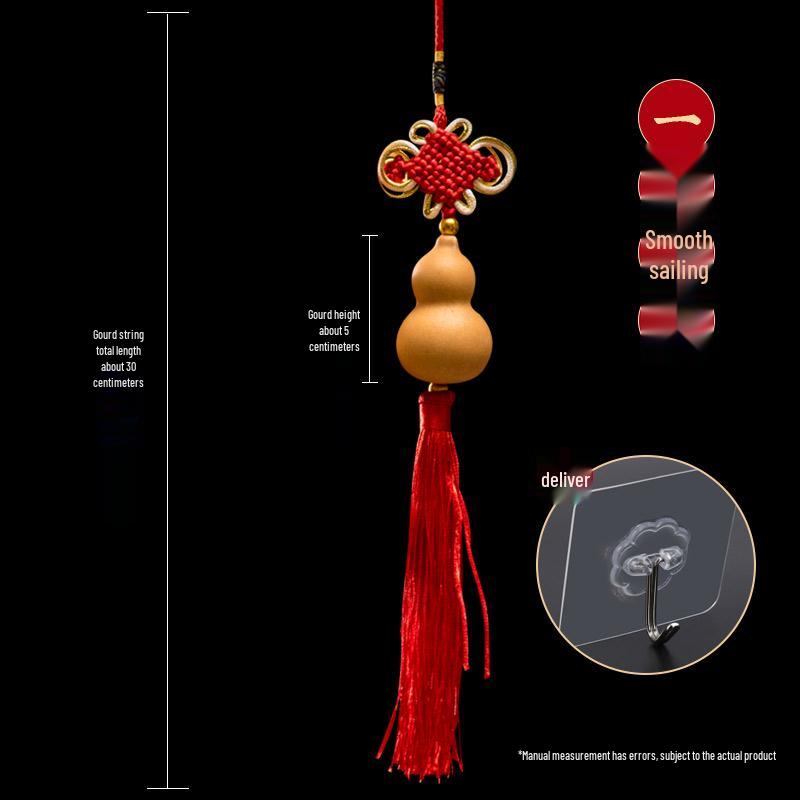Китайский узел Подвеска из натурального дерева Тыква Ху для украшения дверного проема