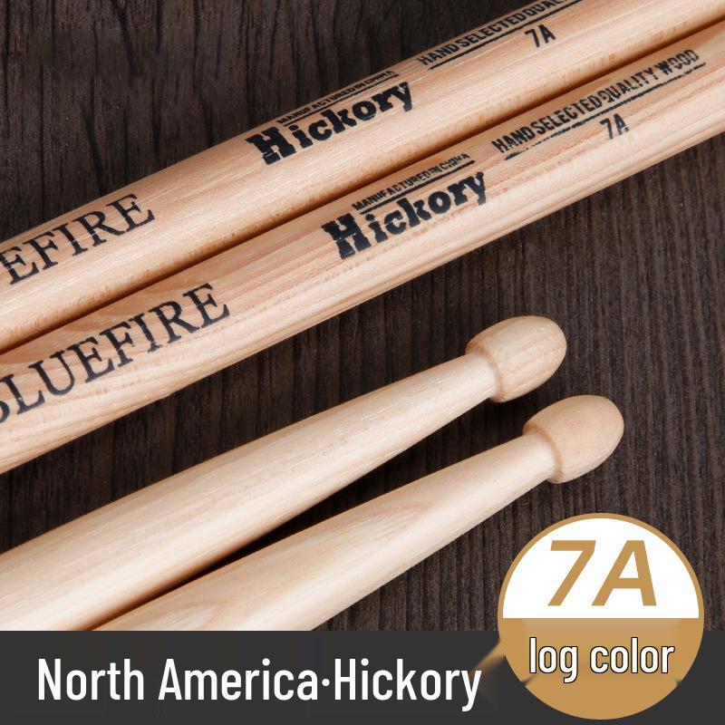 Han Lan Huo Solid Wood Drumstick Holder & Stand for 5A/7A Children's Drumsticks, Walnut Wood