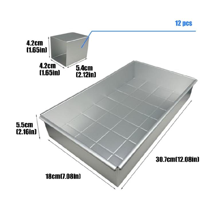 3d Alphabets Letter Number Cake Tin Baking Tray Aluminum Cake Decorating Tool Rectangular Chocolates Bread Mould