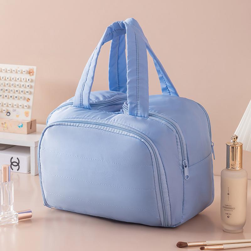 Makeup bag large capacity storage bag cute travel dry and wet separation toiletry bag